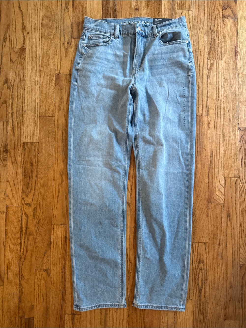American Eagle Outfitters Light Wash Straight Leg Jeans